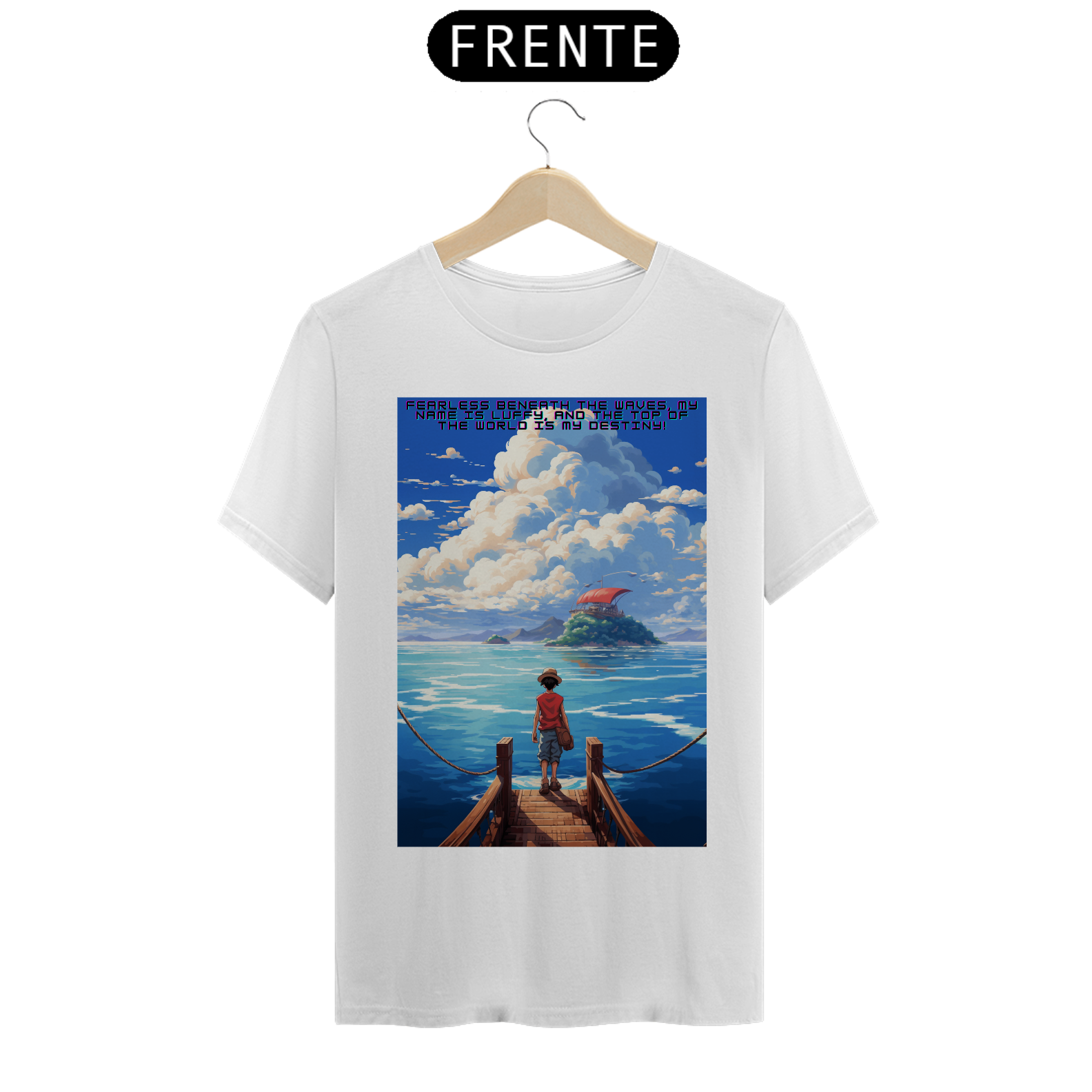 Nome do produto: Camiseta Masc. Luffy Ondas Imagináveis 