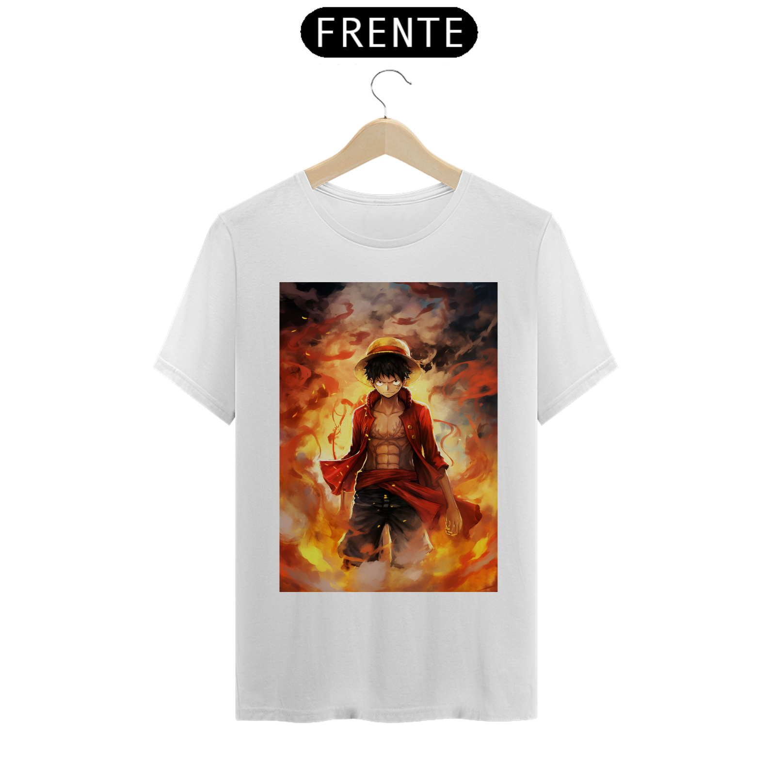 Nome do produto: Camiseta Masculina do Monkey D. Luffy