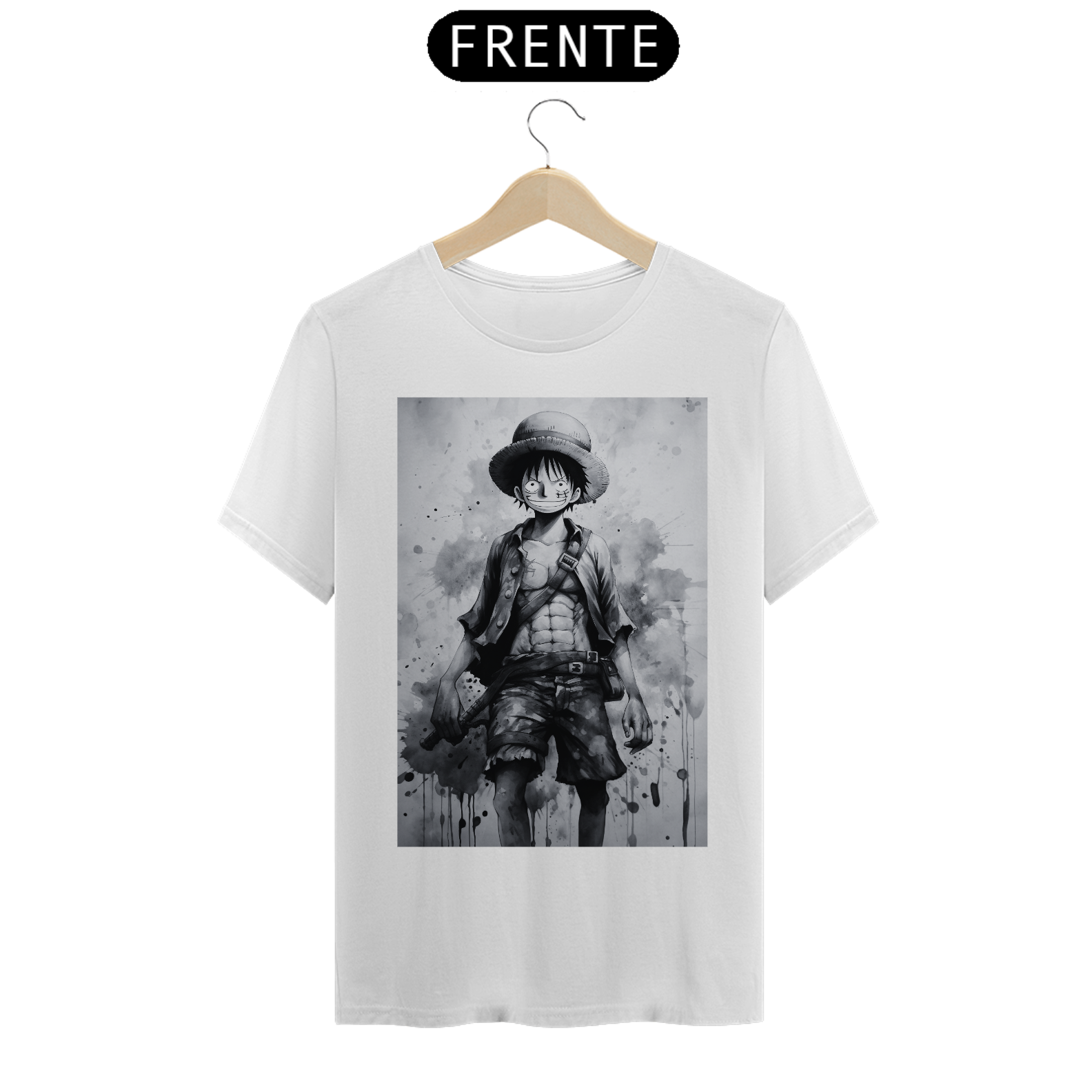 Nome do produto: Camiseta Masculina do Monkey D. Luffy 