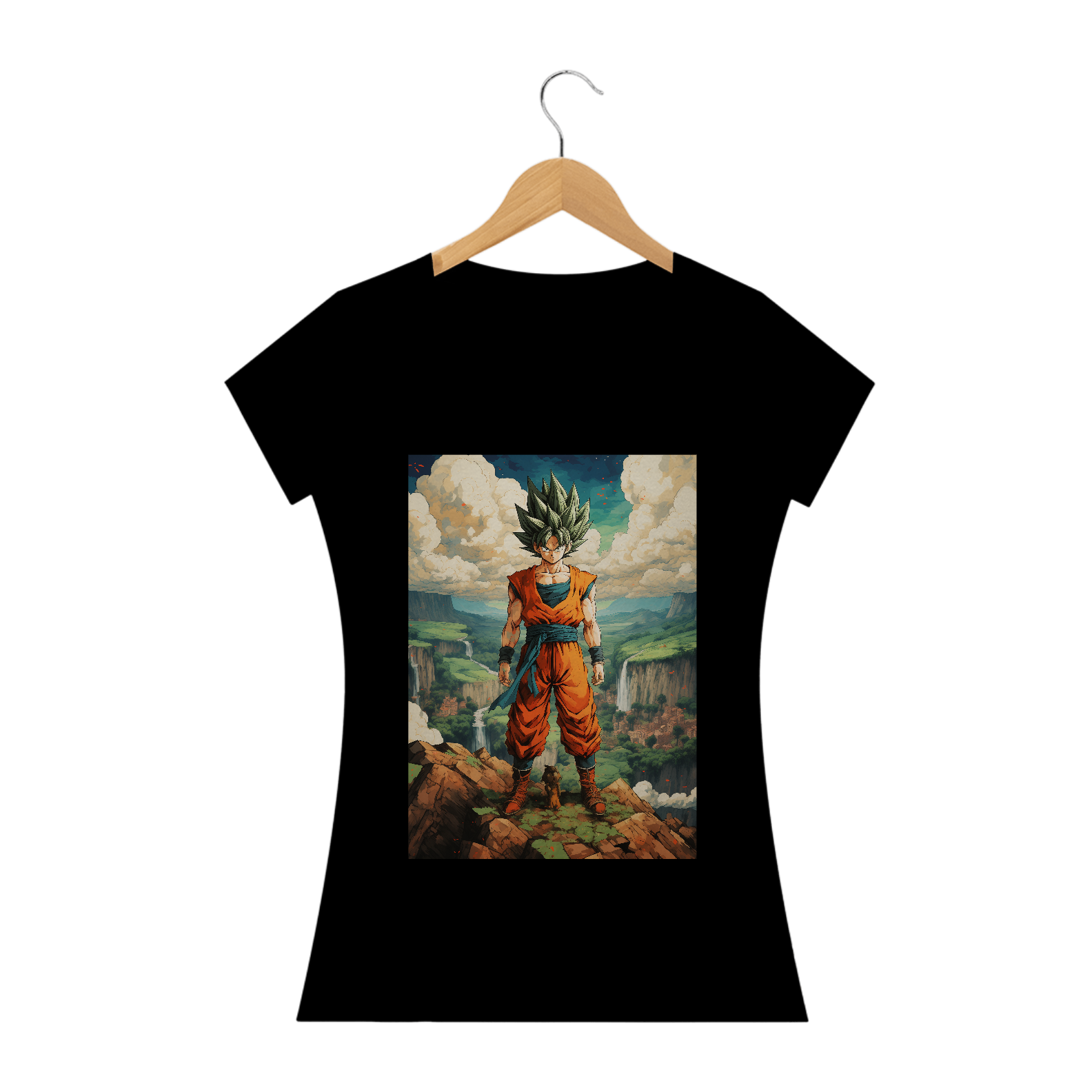 Nome do produto: Camiseta Feminina Goku 