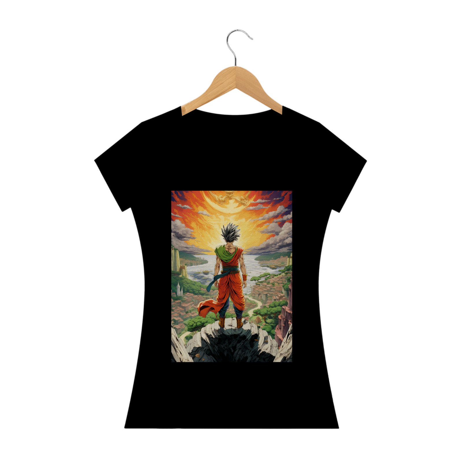 Nome do produto: Camiseta Feminina do Gohan