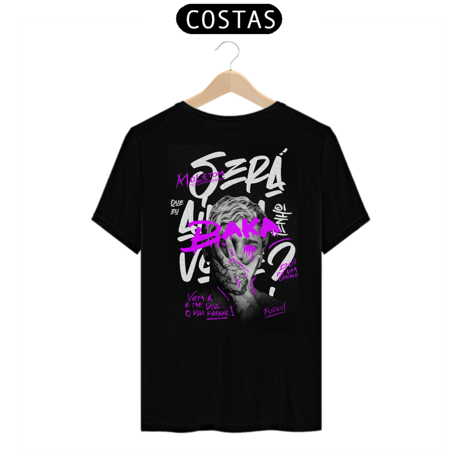 Nome do produto: camisa oversized preta