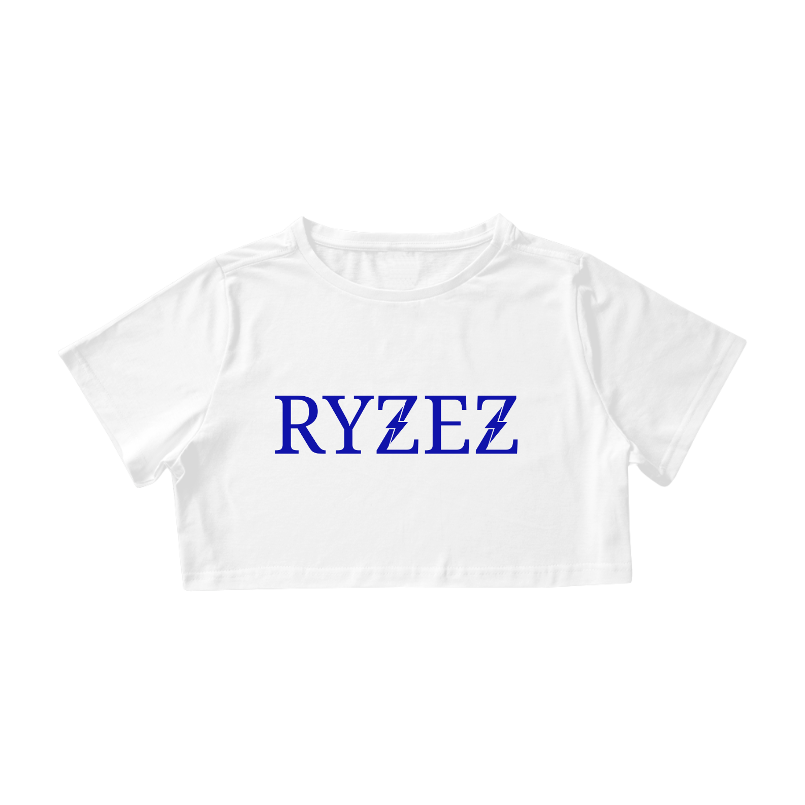 Cropped Ryzez Estampa Azul