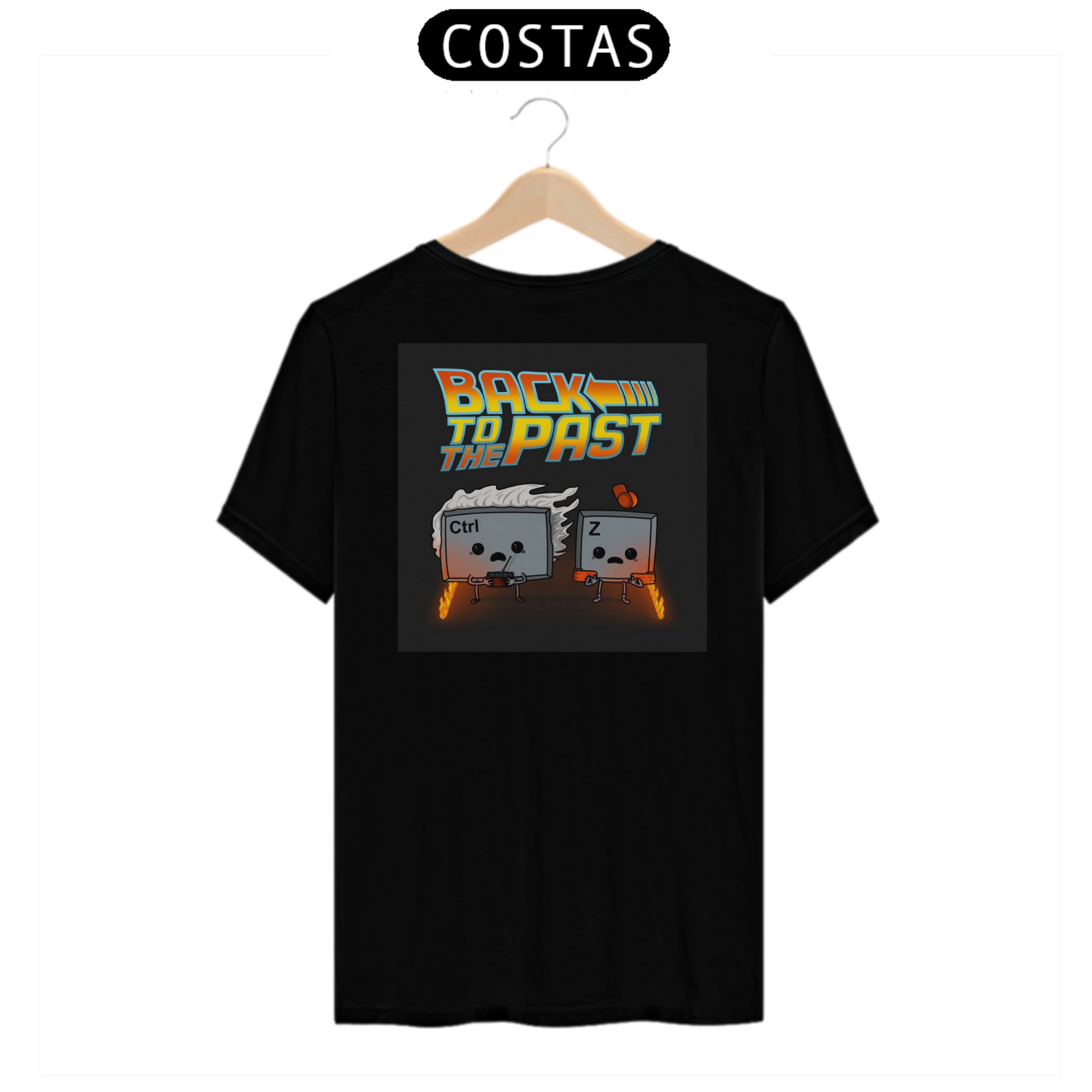 Nome do produto: T-shirt Para Trás 