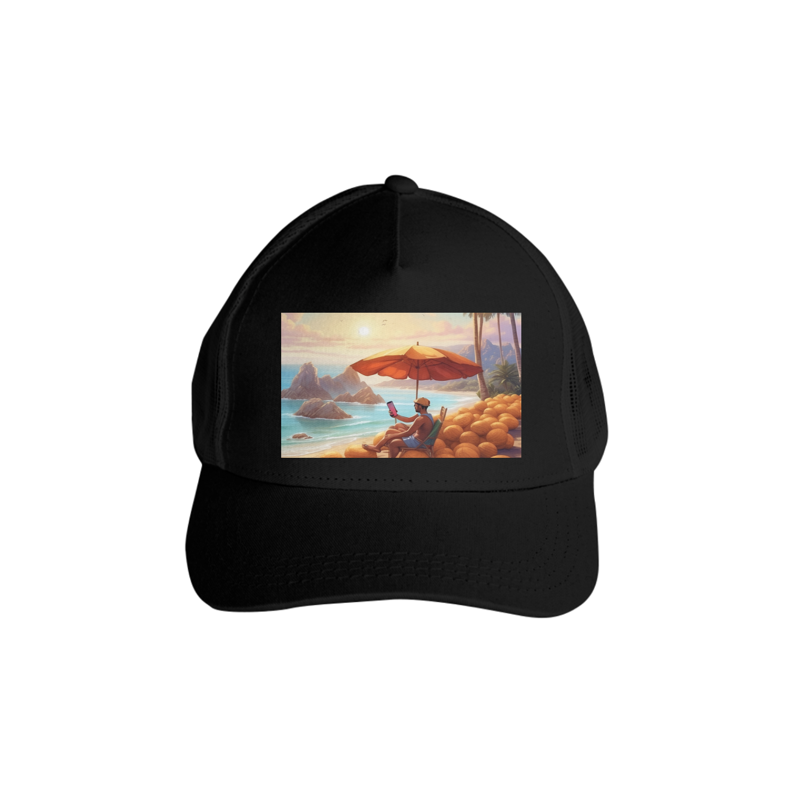 Nome do produto: BONÉ BITCOIN PRAIA 