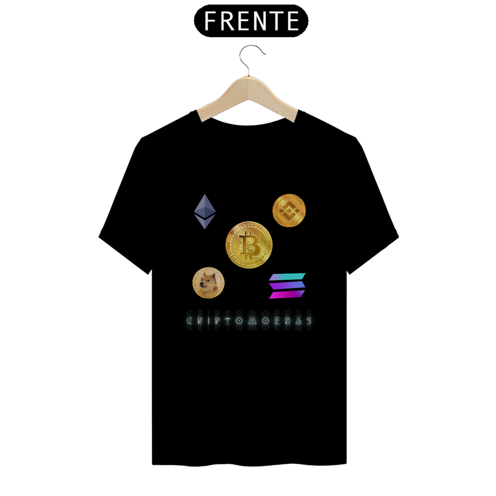 Nome do produto: Camiseta Criptomoedas | Exclusiva 