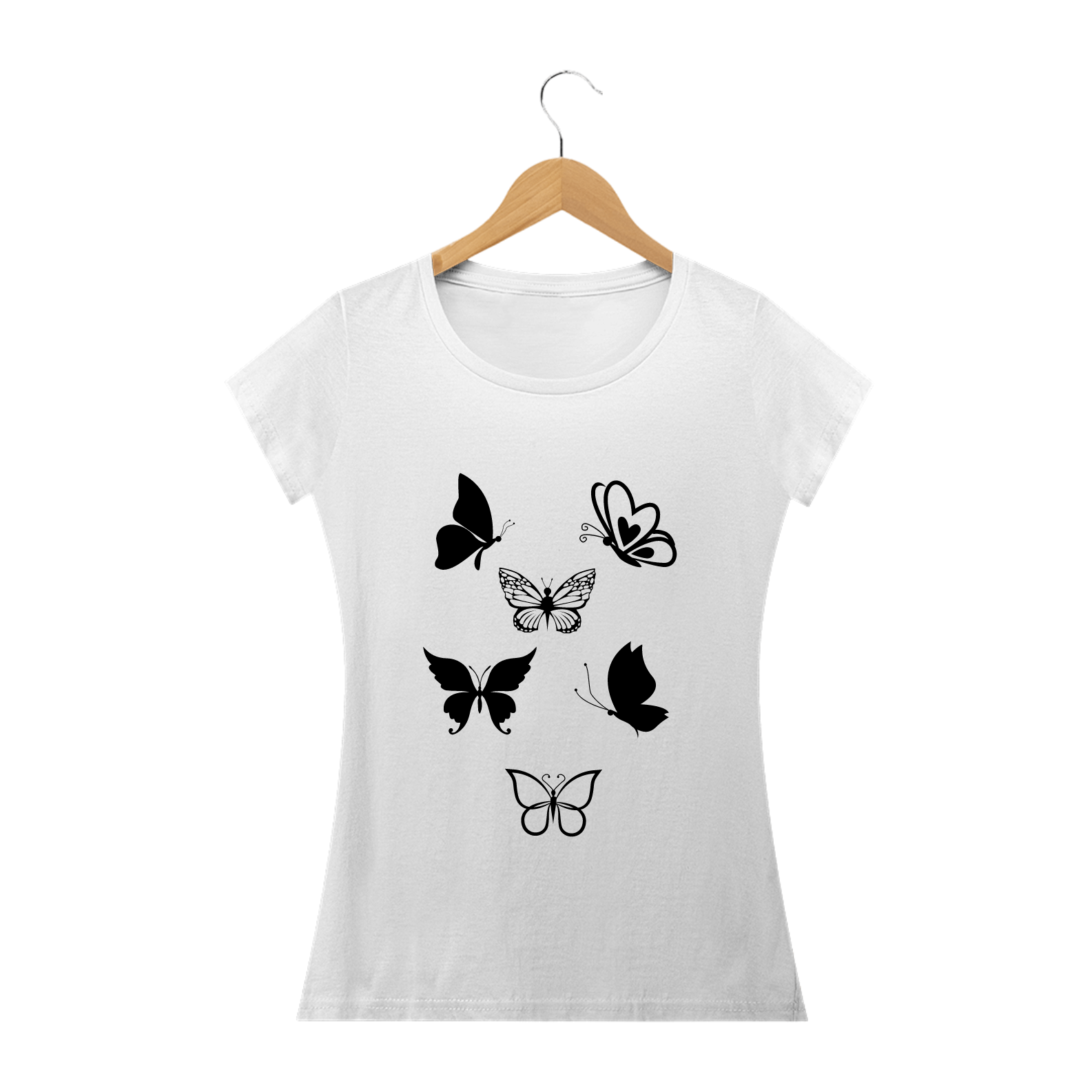 Nome do produto: T-shirt estampada Borboletas