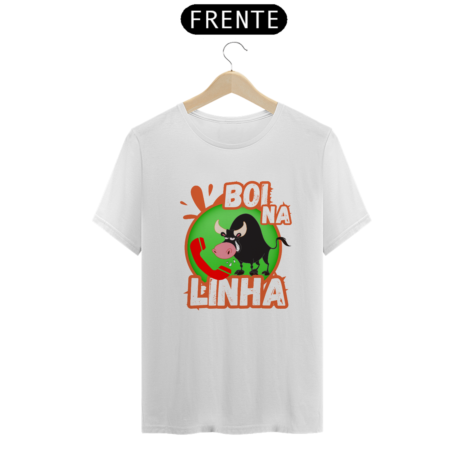 Nome do produto: T-Shirt Classic Unissex / Boi Na Linha