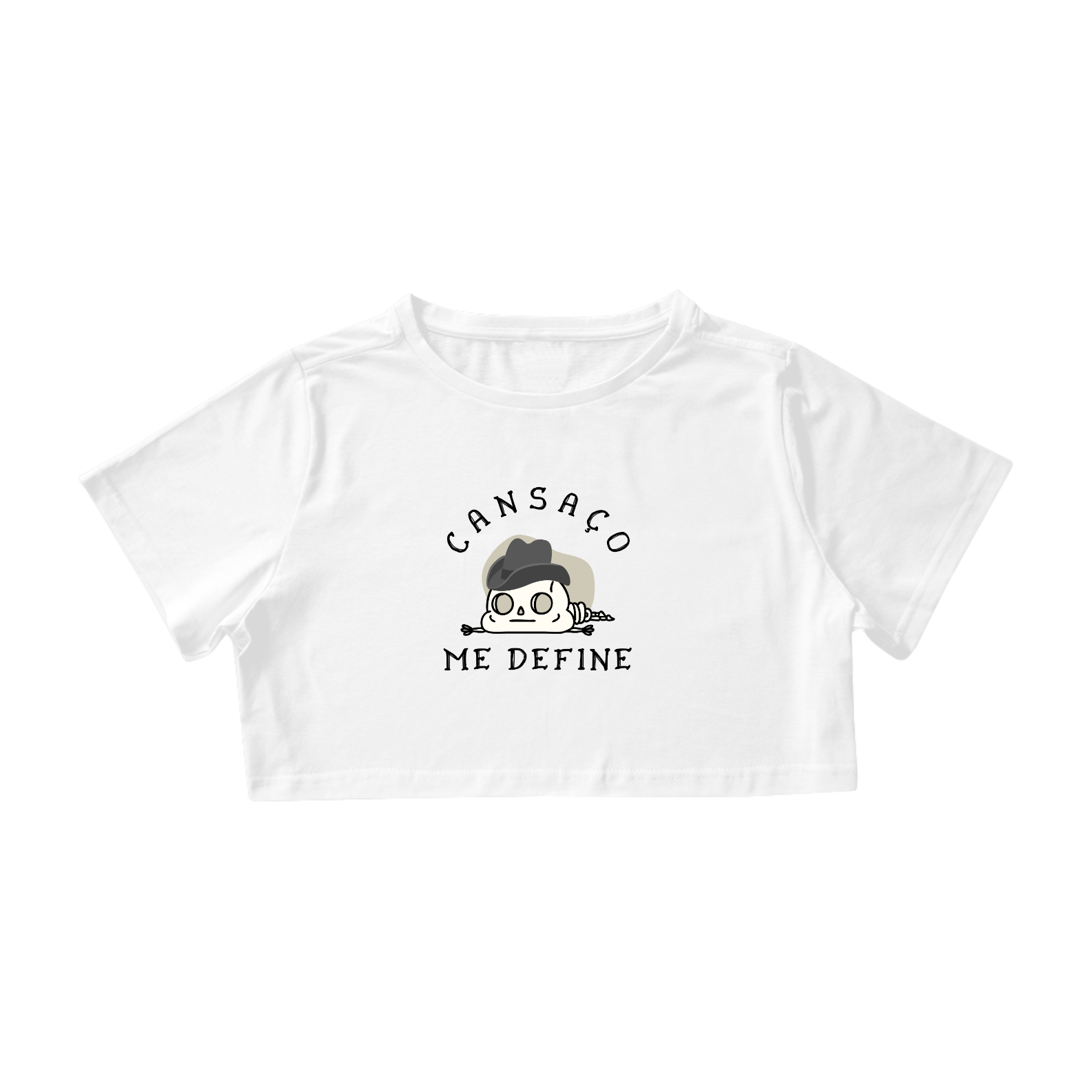 Nome do produto: Camisa Cropped / Cansaço Me Define