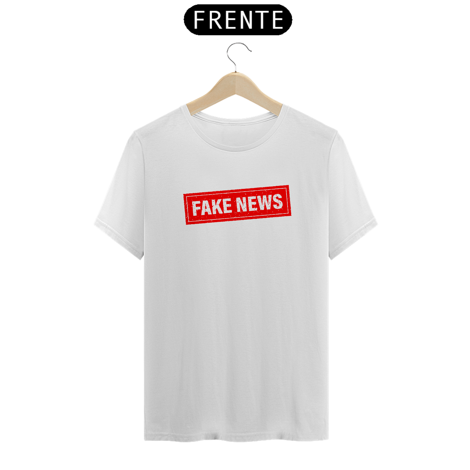 Nome do produto: T-Shirt Classic Unissex / Fake News