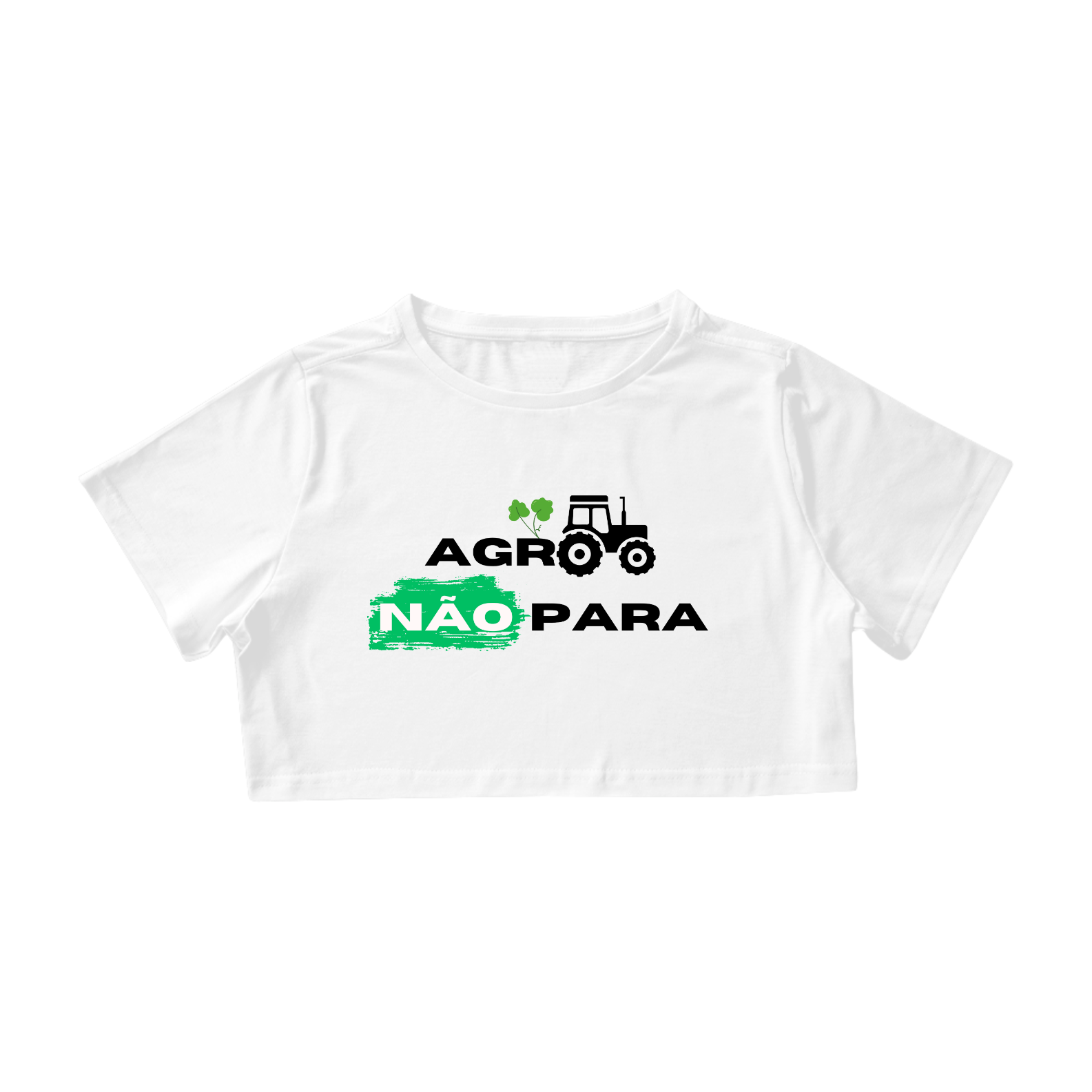 Nome do produto: Camisa Cropped / Agro Não Para
