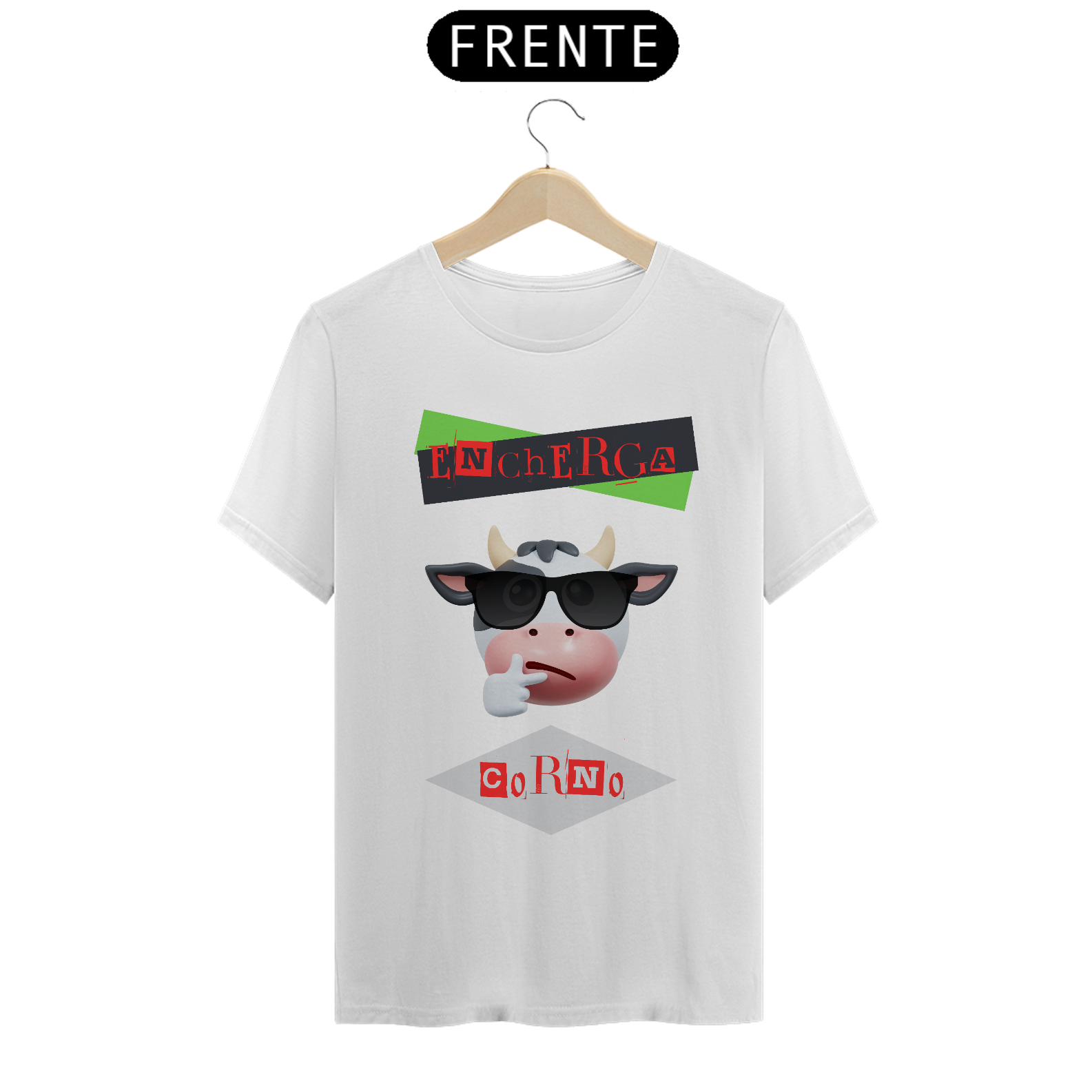 Nome do produto: Camiseta T-Shirt Classic Unissex / Encherga Corno 