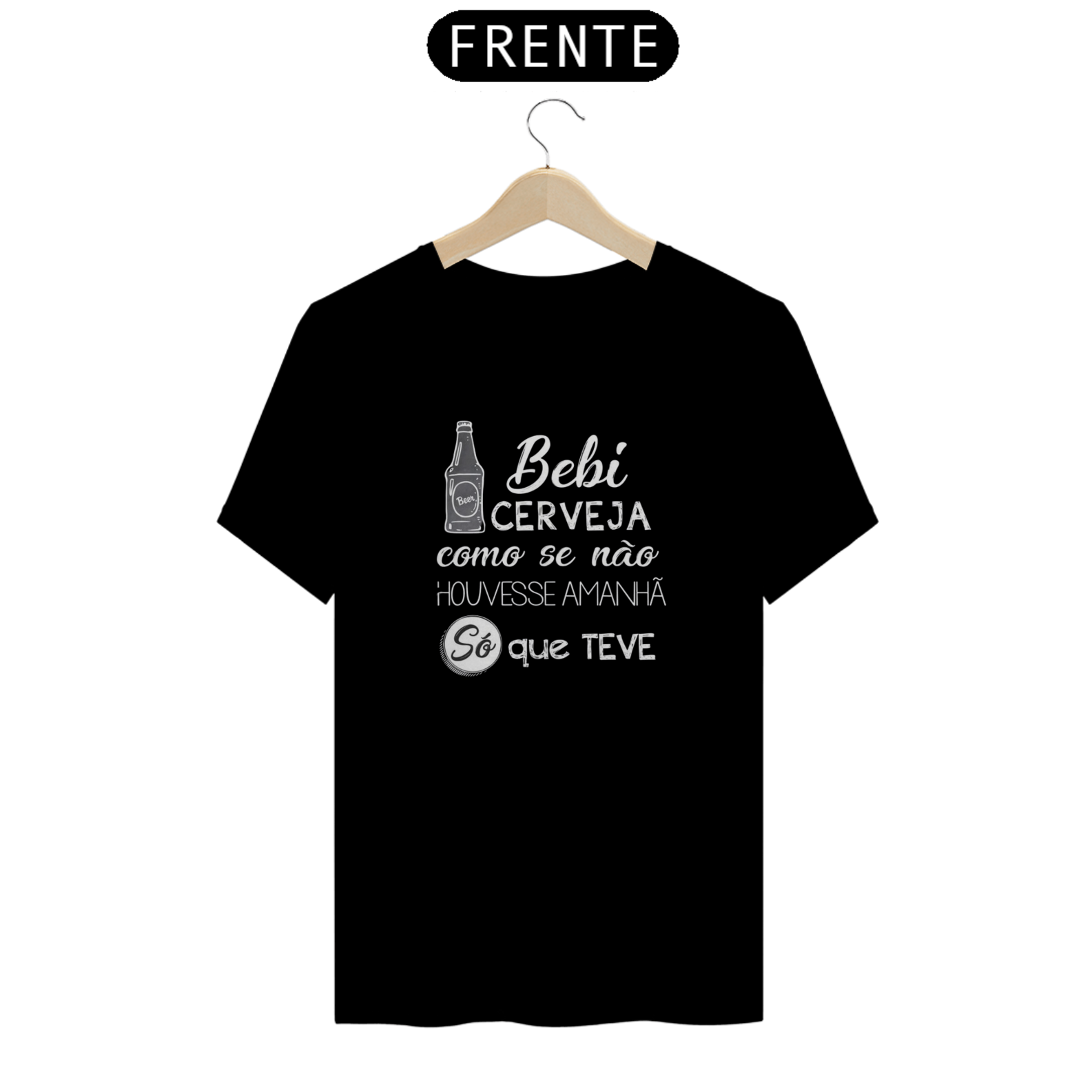 Nome do produto: T-Shirt Classic Unissex / Bebi Cerveja
