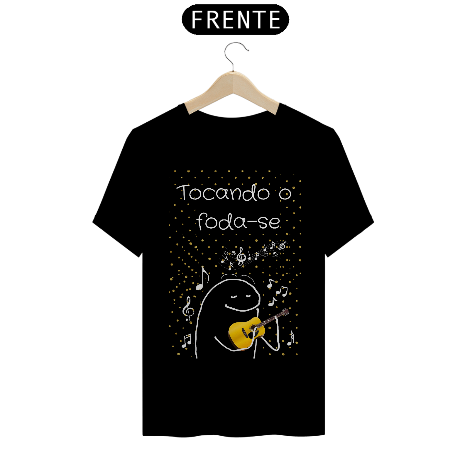 Nome do produto: T-Shirt Classic Unissex / Tocando O Foda-Se