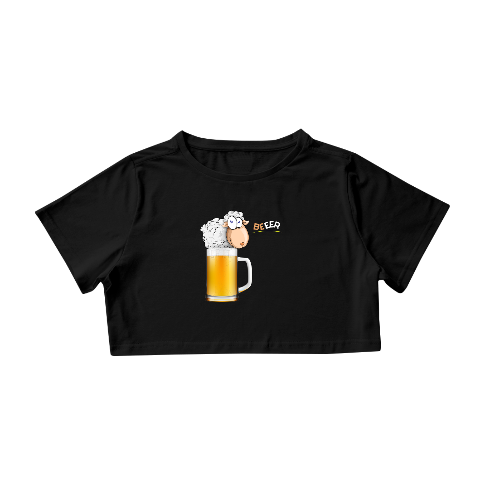 Nome do produto: Camisa Cropped / Carneirinho Na Beeeer