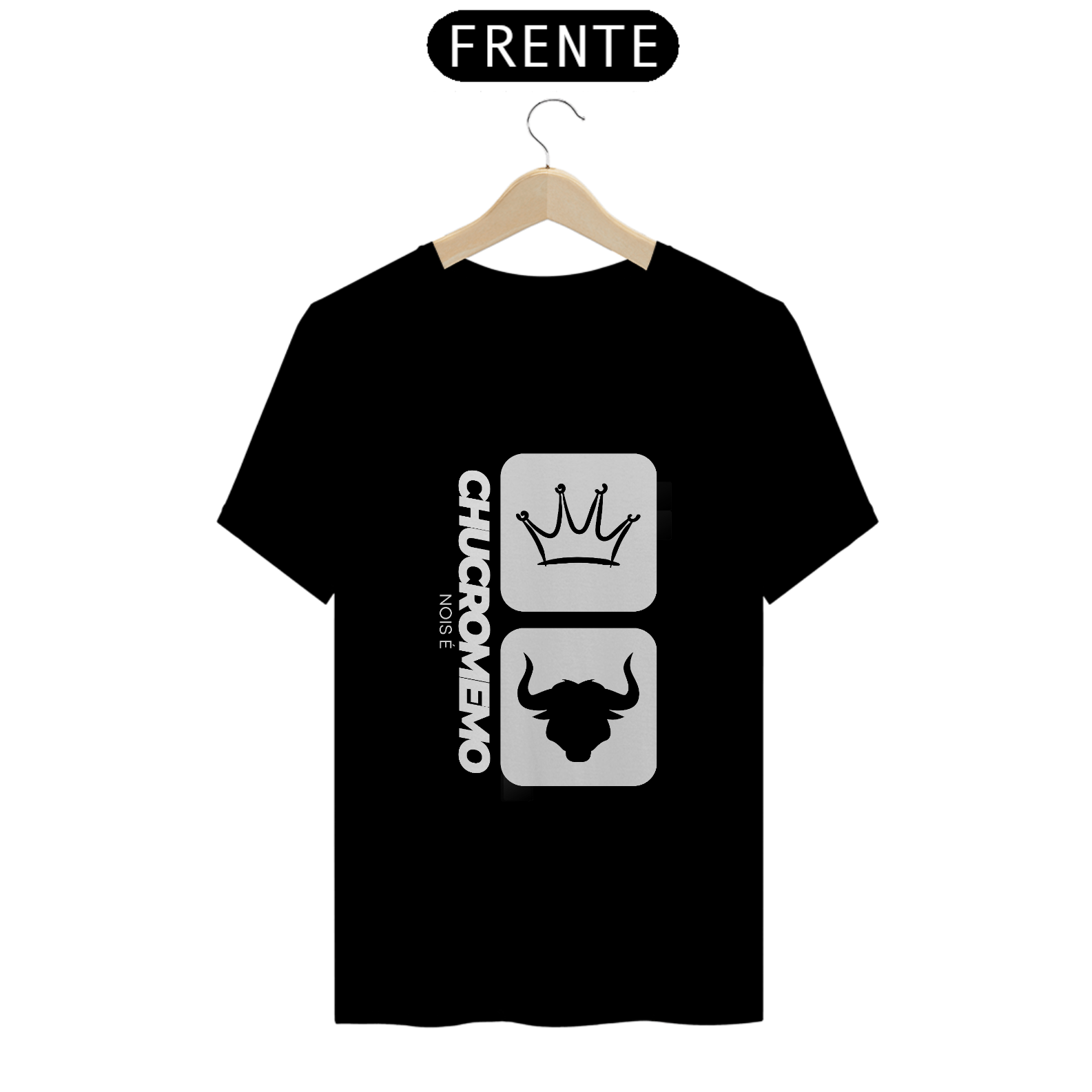 Nome do produto: Camiseta T-Shirt Classic Masculino / Chucro é Nois Memo