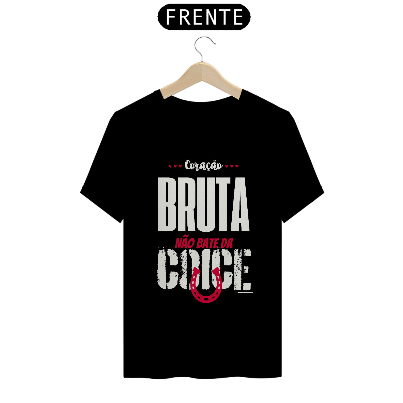 Nome do produto: Camiseta T-Shirt Classic Unissex / Coração De Bruta