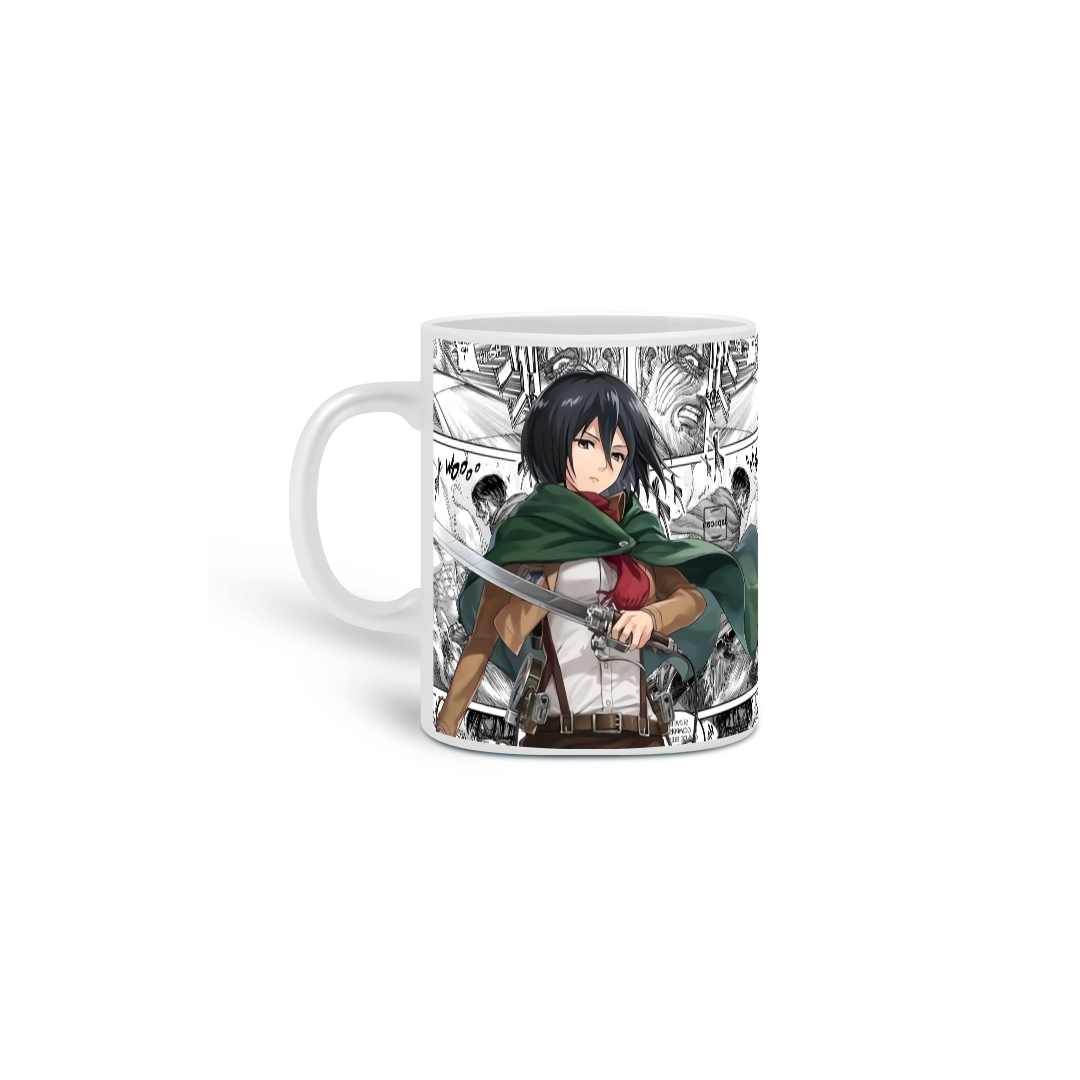 Nome do produto: Caneca Mikasa Ackerman - Attack on Tintan