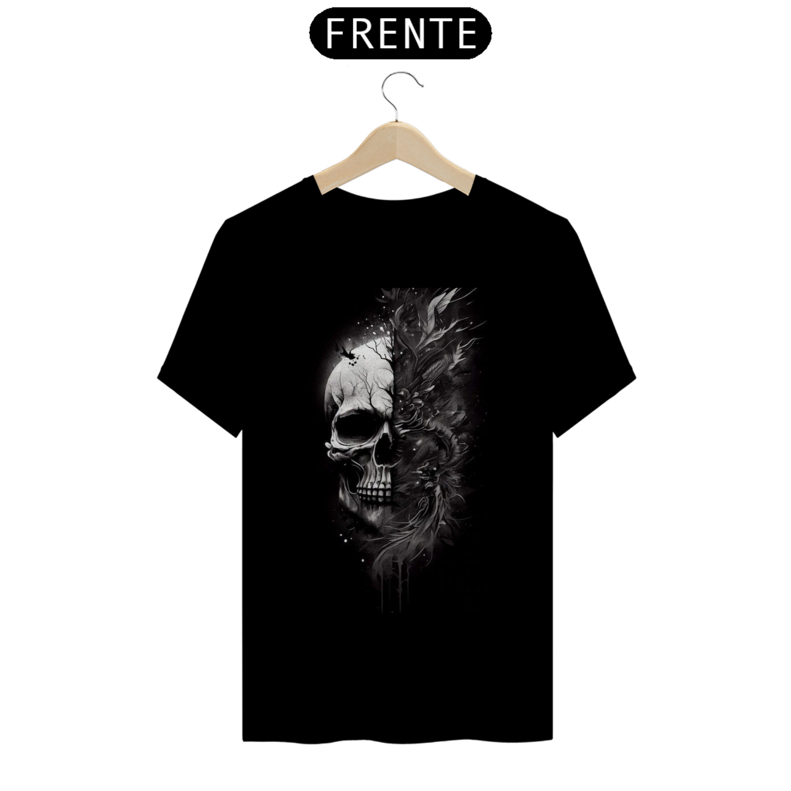Nome do produto: T-Shirt Caveira Sombria