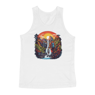 Regata por do sol na cachoeira