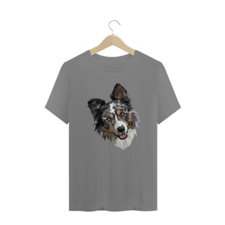 Camiseta Plus Size Border Collie Realista