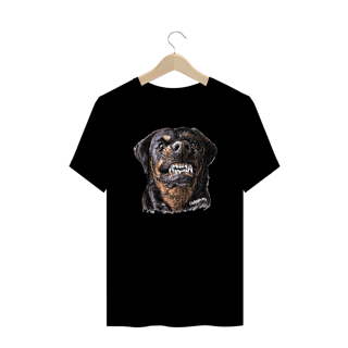 Camiseta Plus Size Rottweiler Bravo
