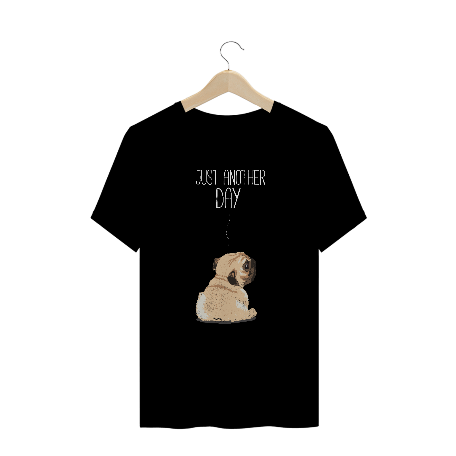 Camiseta Plus Size Pug Just Another Day