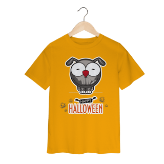 Camiseta Infantil Happy Halloween Cartoon Doggy
