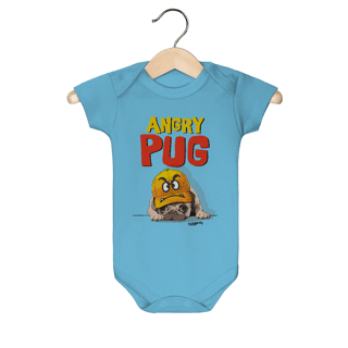 Body Bebê Angry Pug
