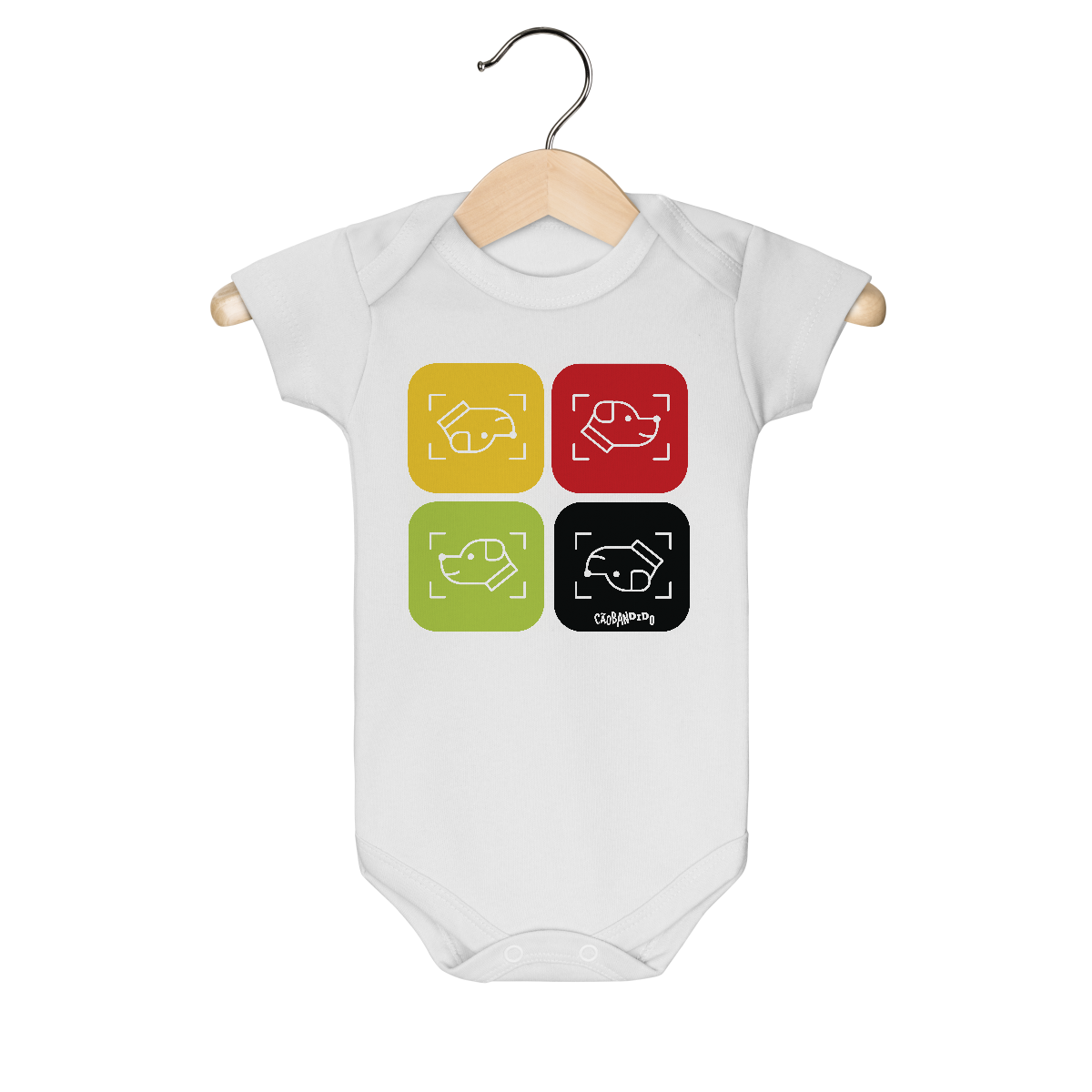 Body Bebê Cachorro Cores