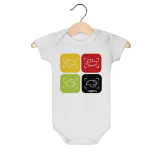 Body Bebê Cachorro Cores