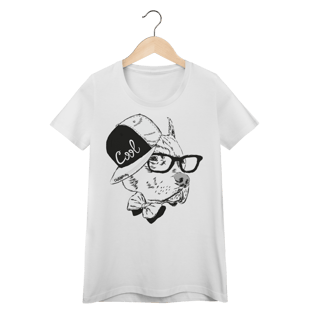 Baby Look Pitbull de Boné e Óculos