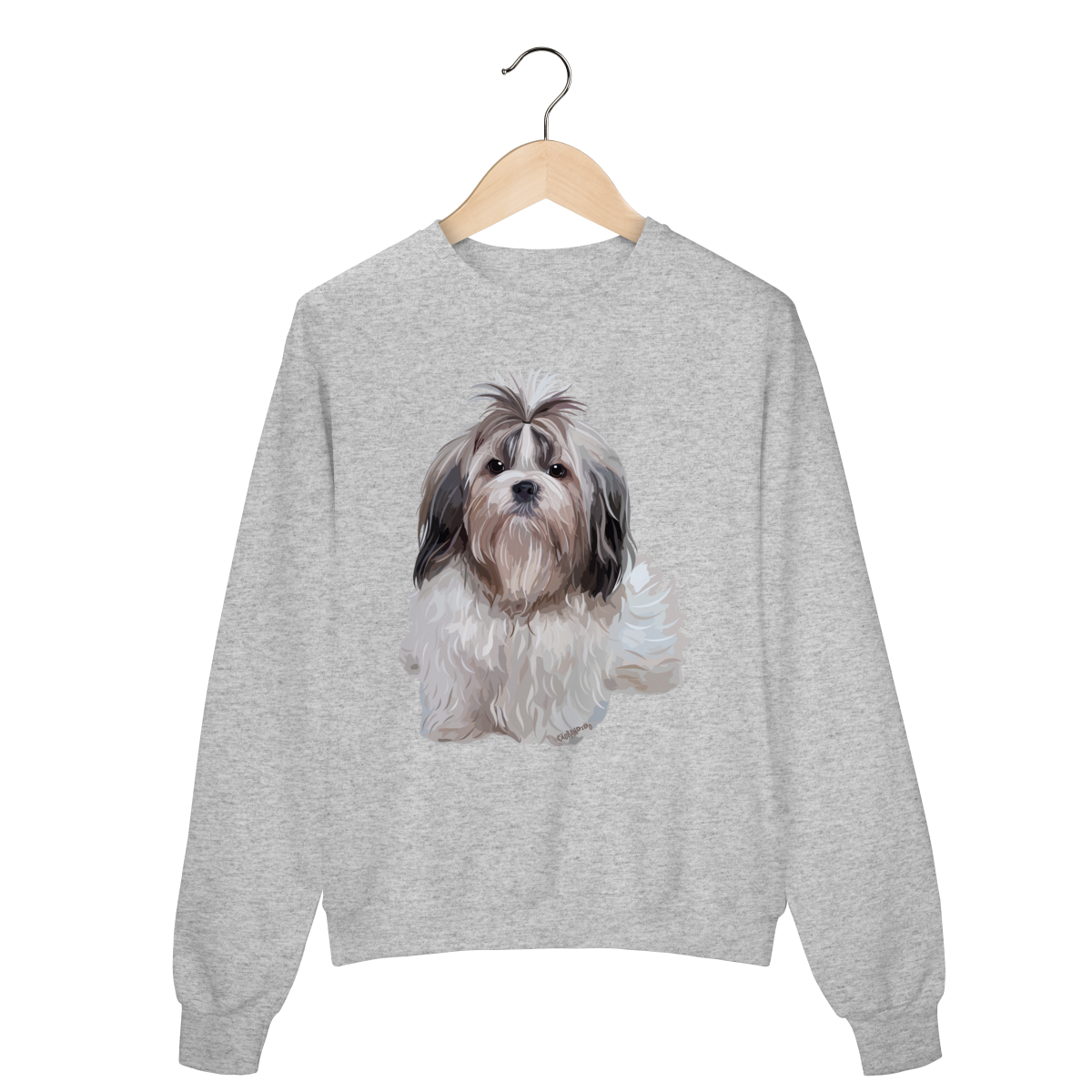 Moletom Blusão Shih Tzu Realista