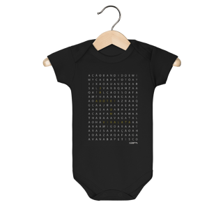 Body Bebê Caça Palavras - Já Adotei um Vira-Lata