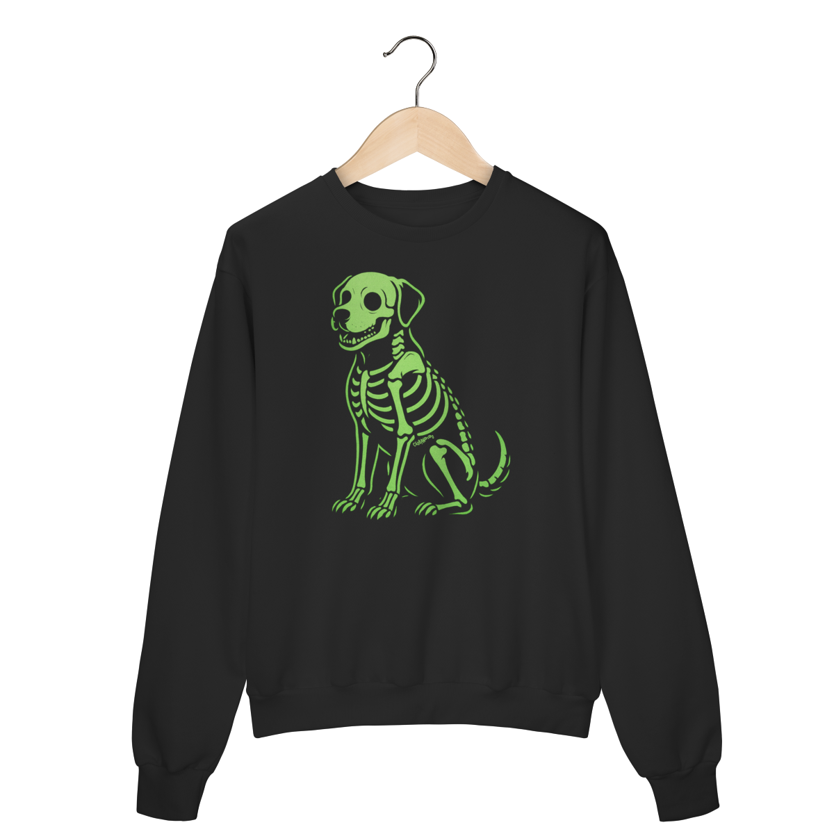 Moletom Blusão Cachorro Esqueleto Neon