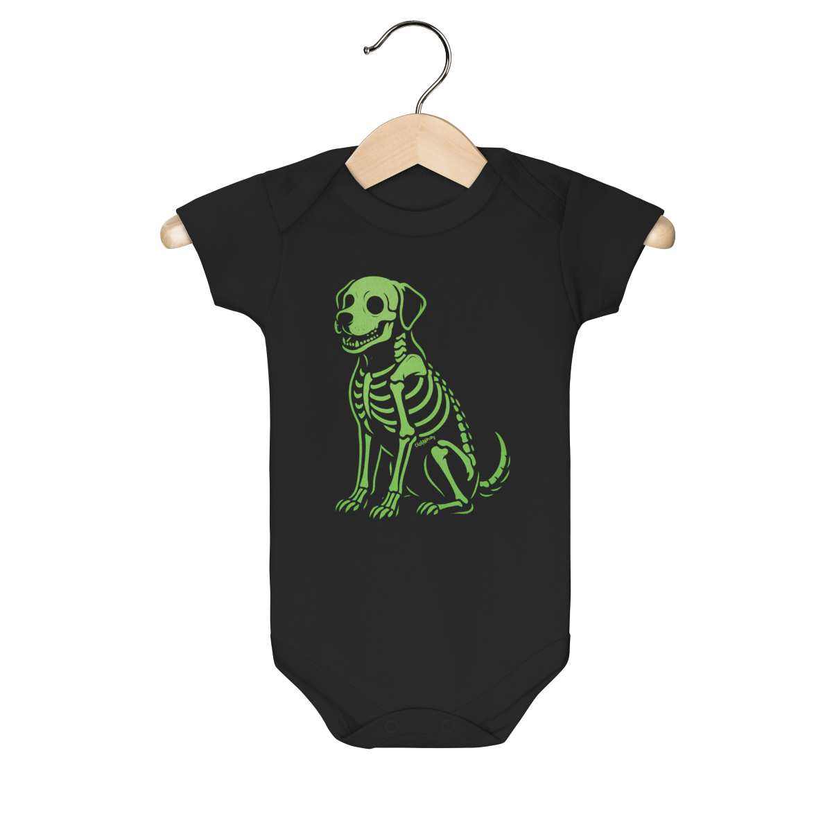 Body Bebê Cachorro Esqueleto Neon