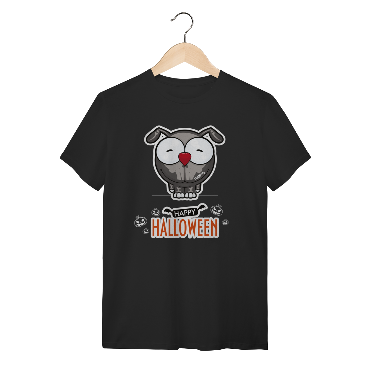 Camiseta Happy Halloween Cartoon Doggy