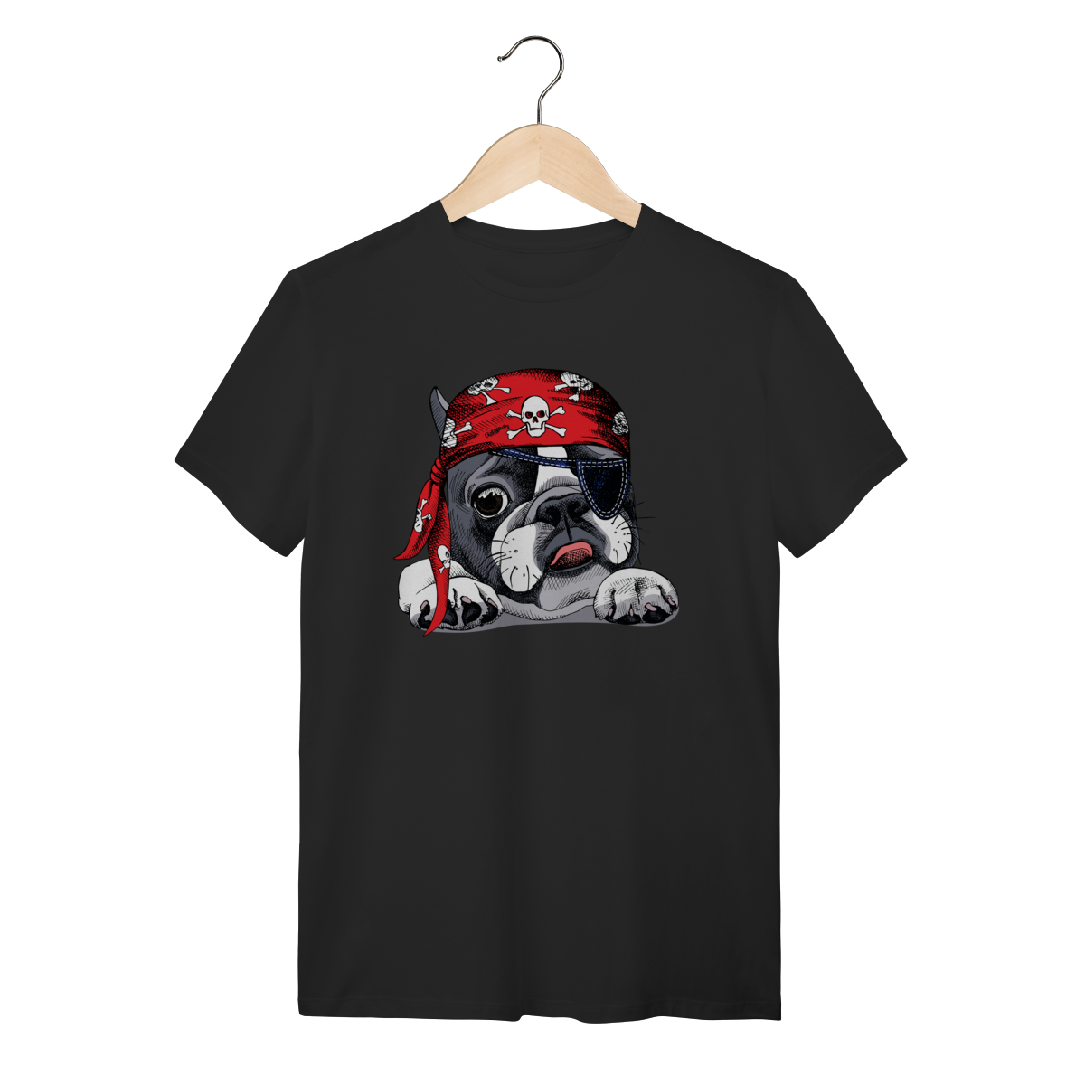 Camiseta Bulldog Francês Pirata