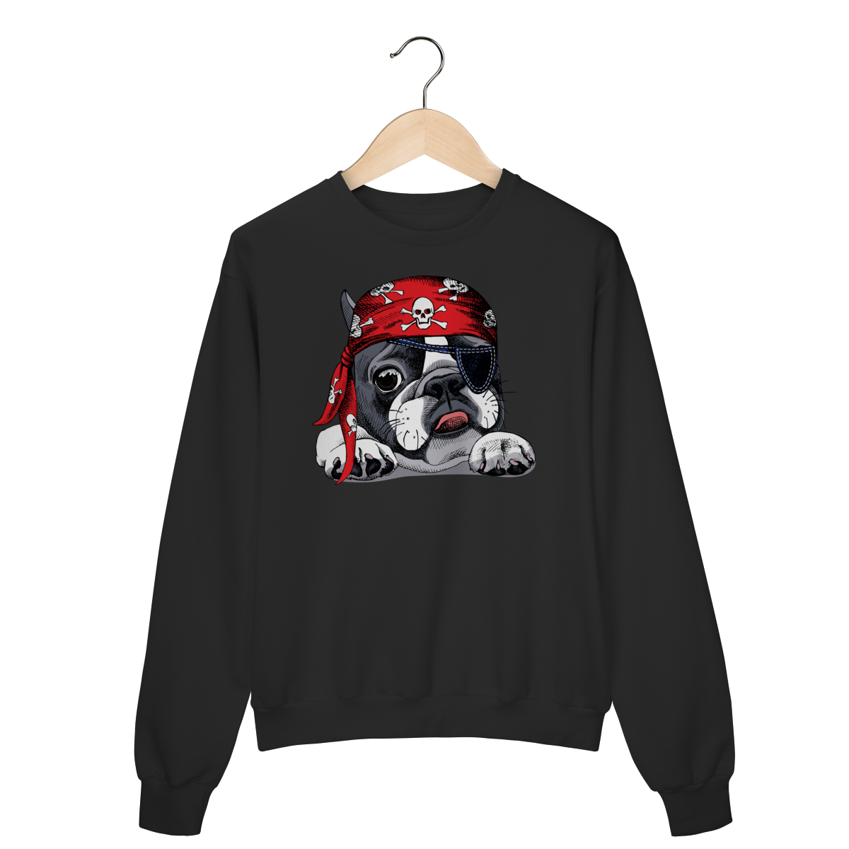 Moletom Blusão Bulldog Francês Pirata