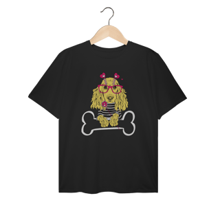 Camiseta Plus Size Cocker de Óculos