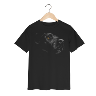 Camiseta Infantil Labrador Retriever Preto
