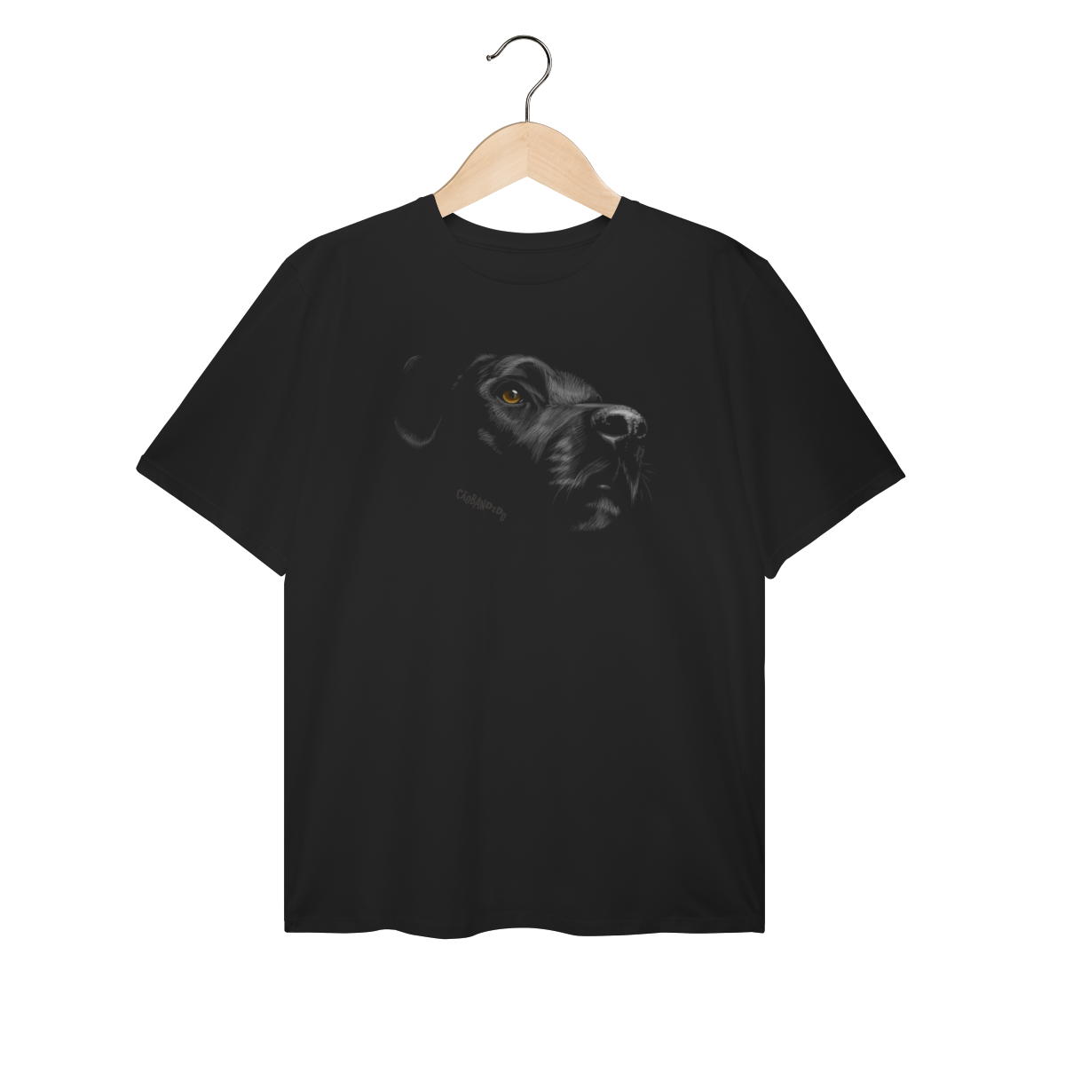 Camiseta Plus Size Labrador Retriever Preto