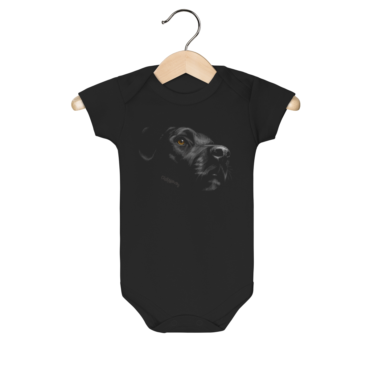 Body Bebê Labrador Retriever Preto