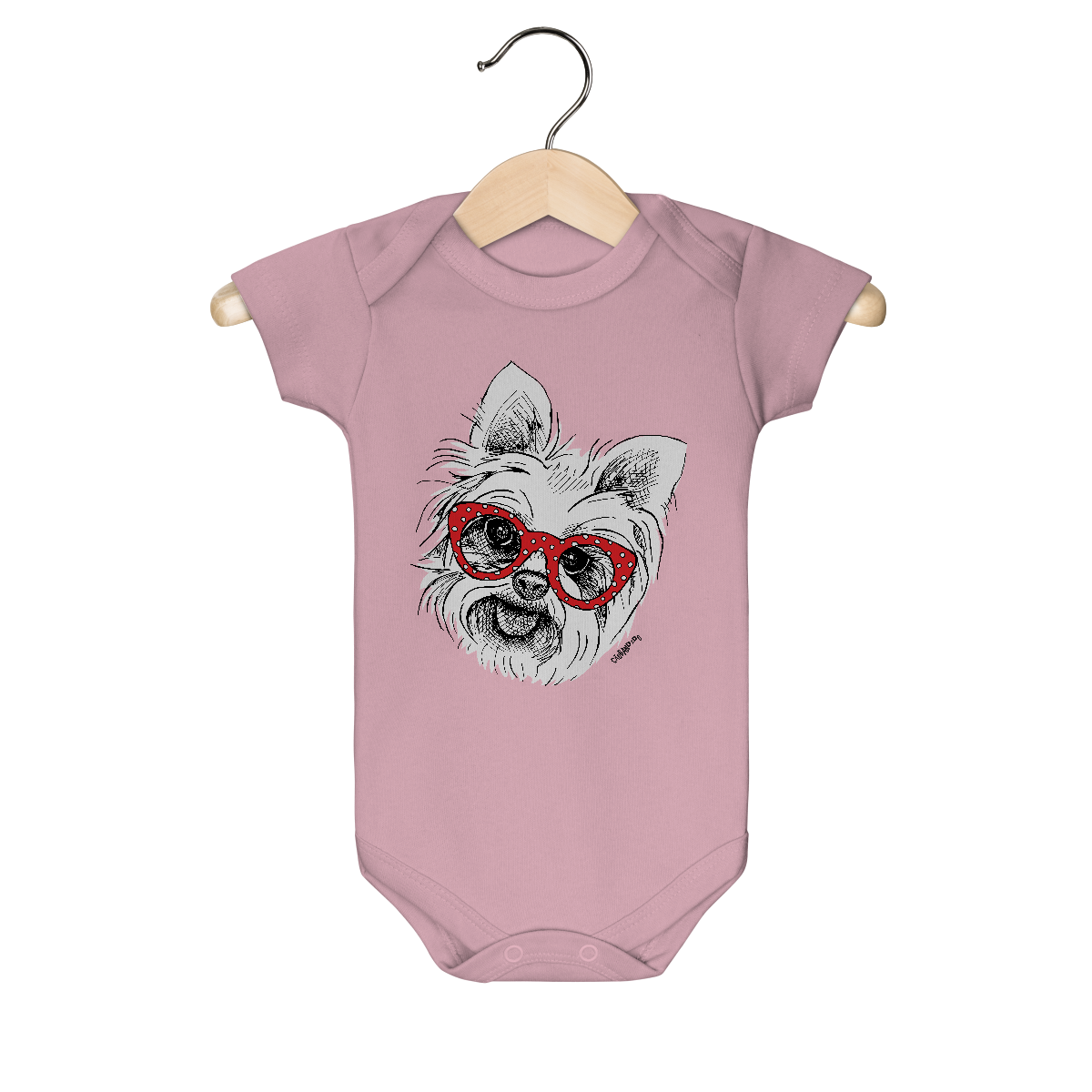 Body Bebê Yorkshire de Óculos