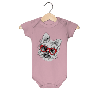 Body Bebê Yorkshire de Óculos