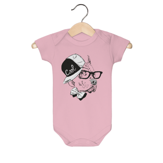 Body Bebê Pitbull de Boné e Óculos