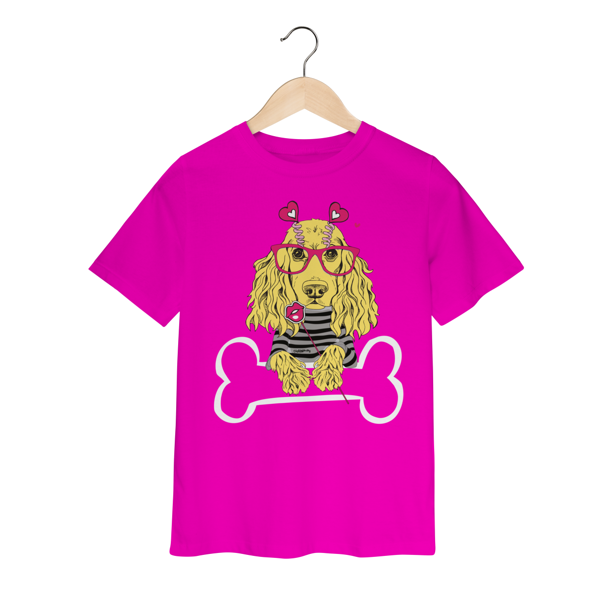 Camiseta Infantil Cocker de Óculos