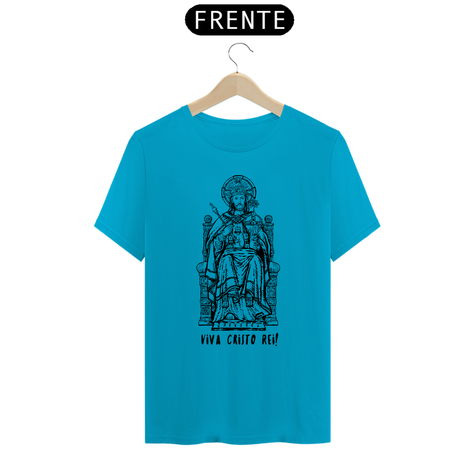 Nome do produto: Camiseta Basic Viva Cristo Rei! 