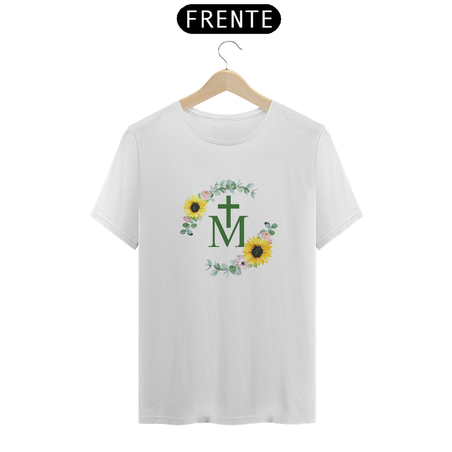 Nome do produto: Camiseta Basic Floral Cruz M Girassol