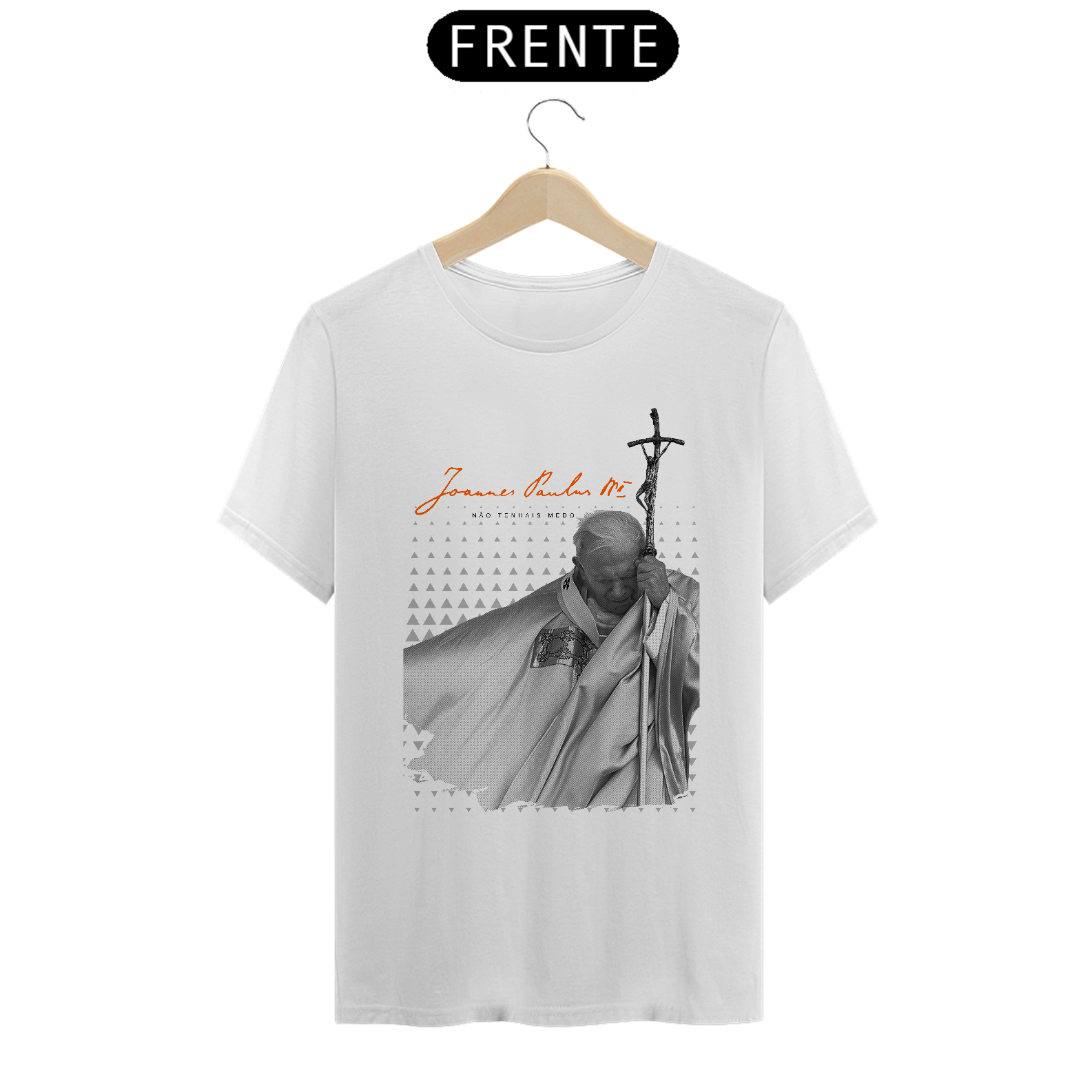 Nome do produto: Camiseta Basic João Paulo II: Não Tenhais Medo BR